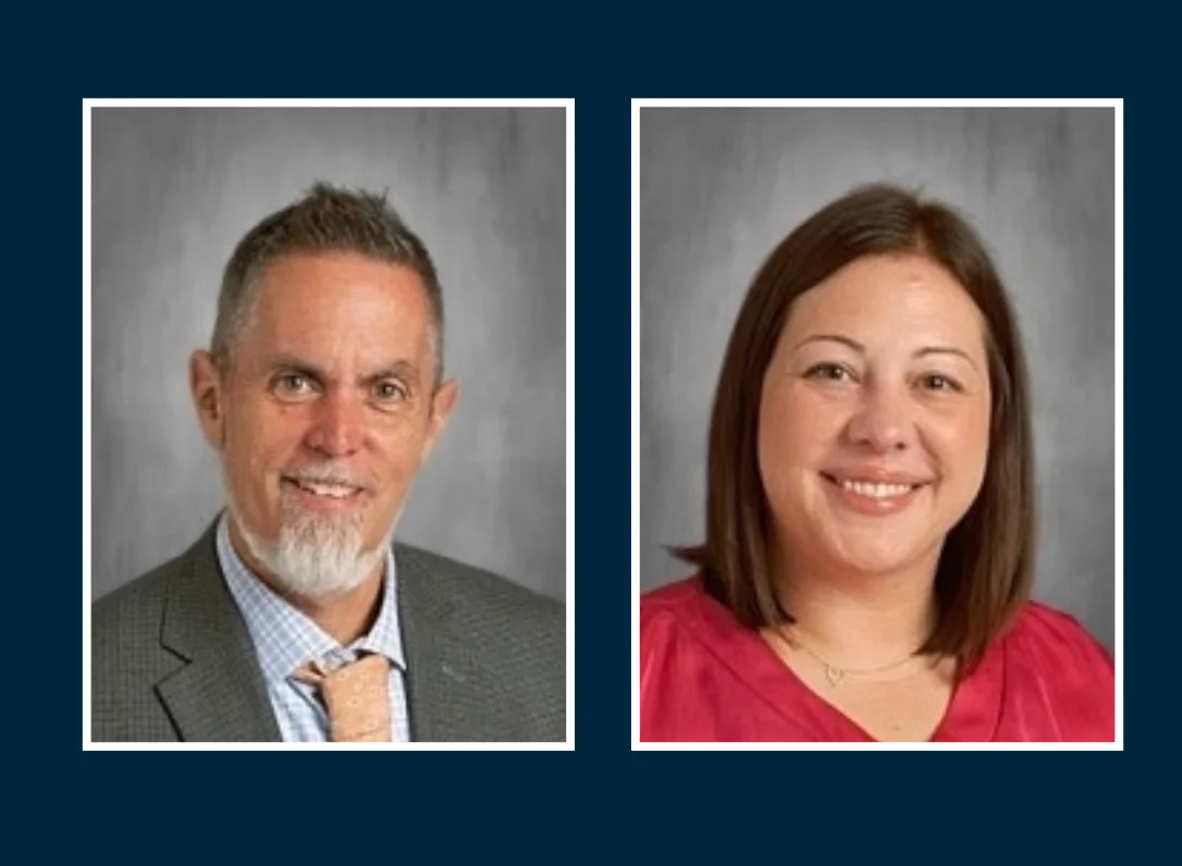 Dr. Jeff Prickett, Principal; and Mrs. Jamie Parker, Assistant Principal